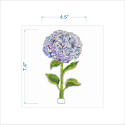 Purple Hydrangea  | 0.25in. Acrylic Floral