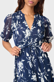 Kira Drawstring Midi Dress