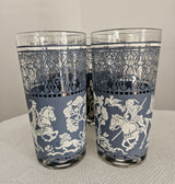 Vintage Hazel Atlas "Arabian Knights" Cocktail Glasses SET OF 4