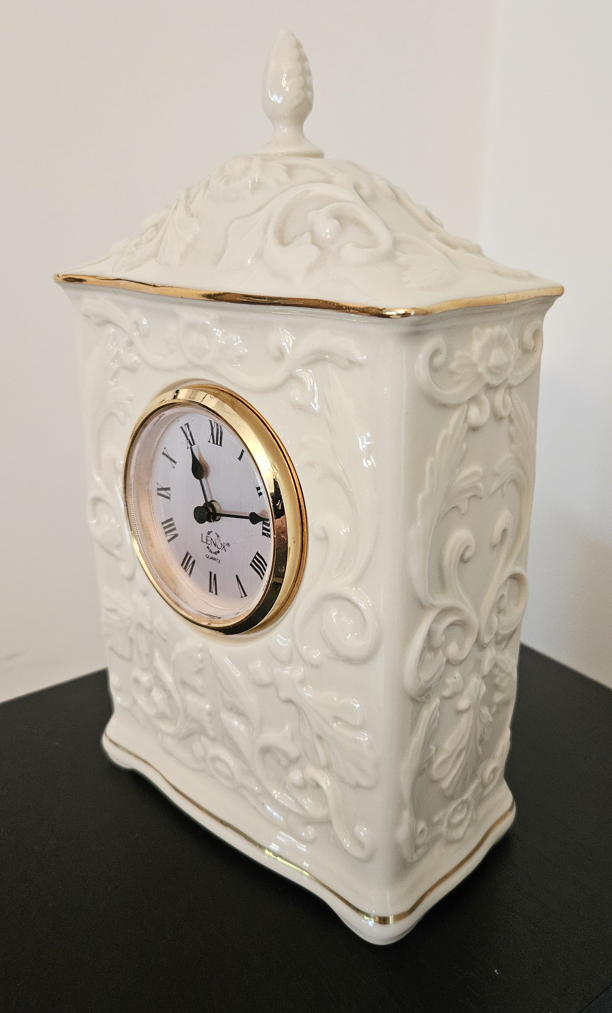 Vintage Lenox Georgian Porcelain Mantel Clock