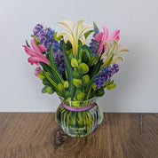 Mini Lilies & Lupines Pop Up Greeting Card