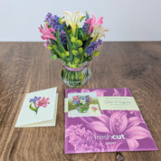 Mini Lilies & Lupines Pop Up Greeting Card