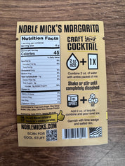Margarita Single Serve Craft Cocktail by Noble Micks
