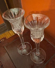 Vintage Mikasa Icicle Crystal Candlesticks SET OF 2