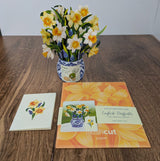 Mini English Daffodil Pop Up Greeting Card