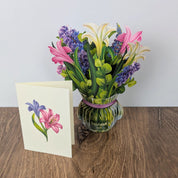 Mini Lilies & Lupines Pop Up Greeting Card