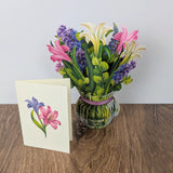 Mini Lilies & Lupines Pop Up Greeting Card
