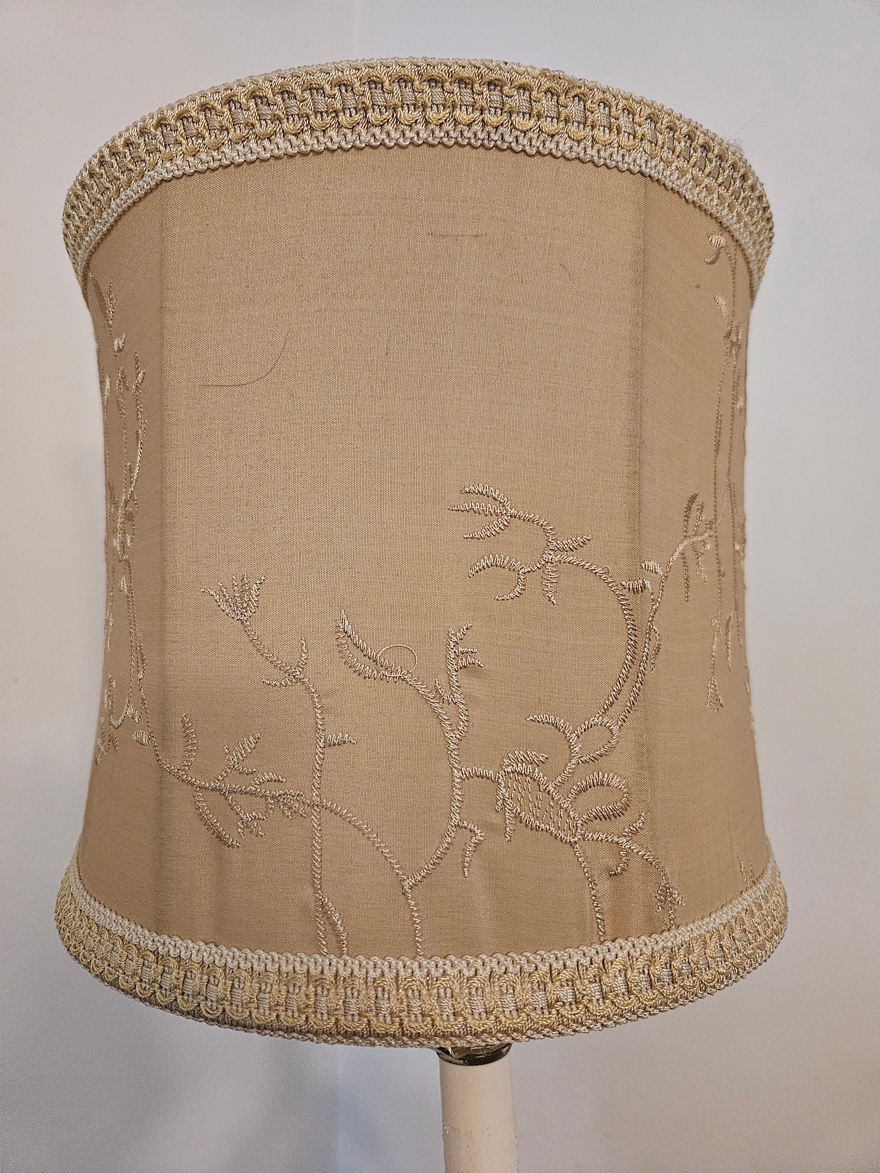 Vintage Tropical Table Lamp with Palms and Monkeys
