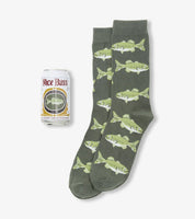 Nice Bass - Men's Socks in a Beer Can - One Size Fits All