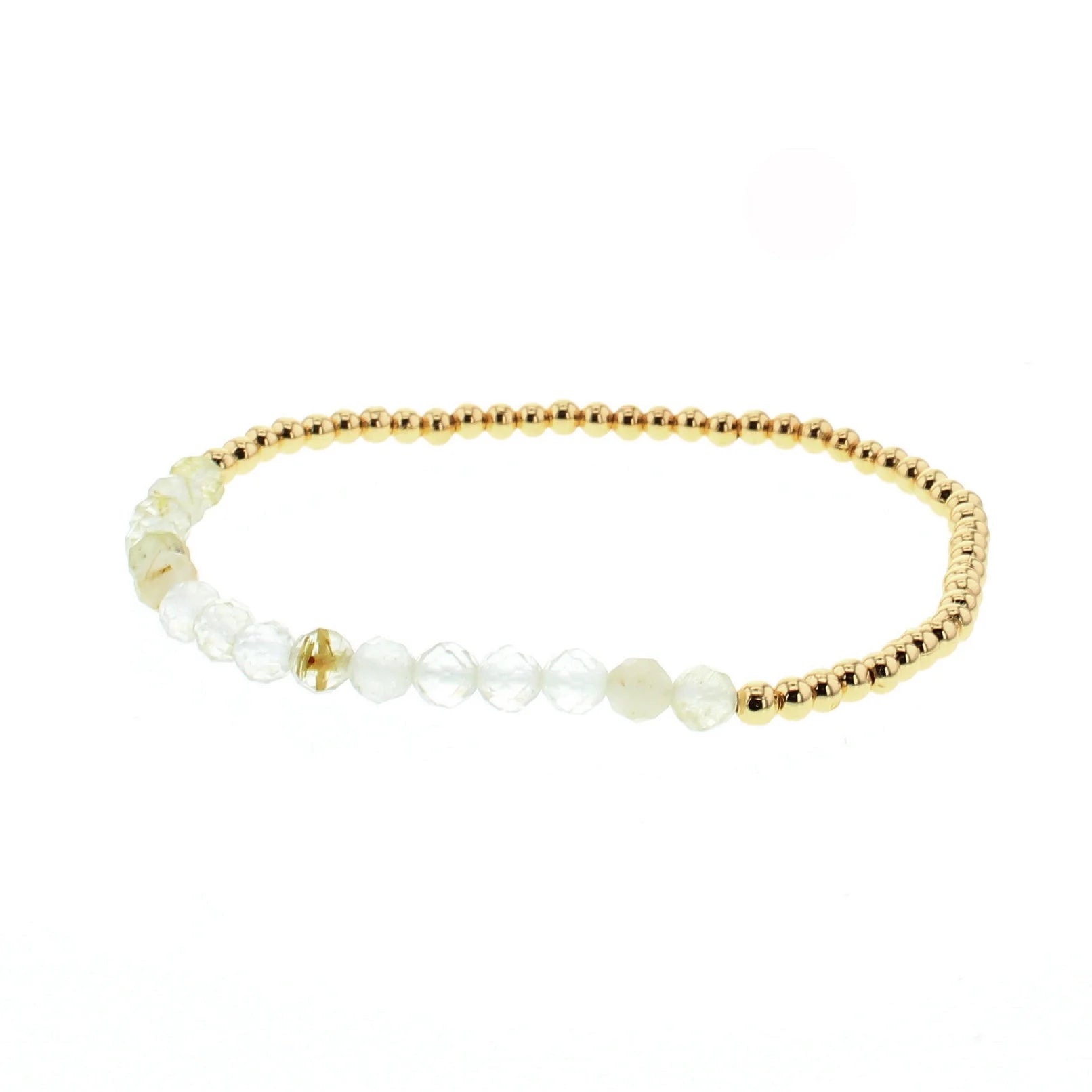 Gold Birthstone Stacking Bracelet - Citrine (November)