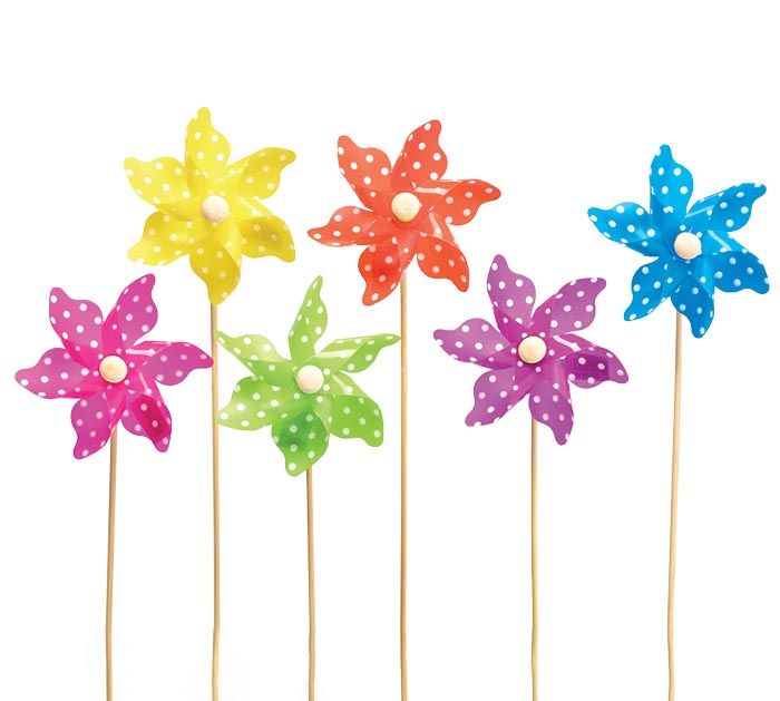 Polka Dot Pinwheel Pick Assortment