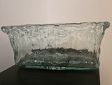 Vintage Authentic Recycled Ice Pattern Glass Bowl