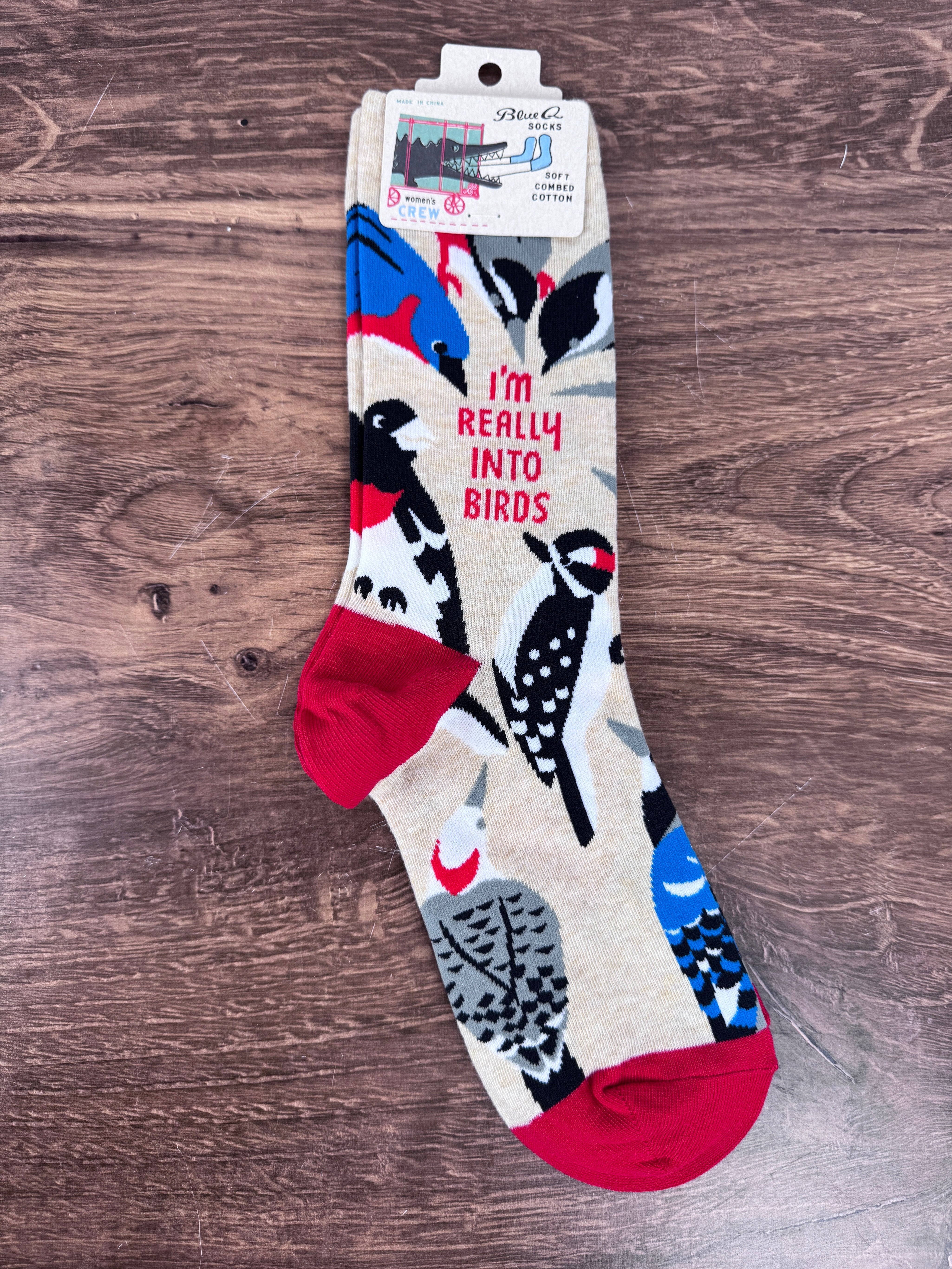Really Into Birds Crew Socks