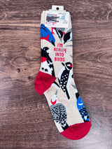 Really Into Birds Crew Socks