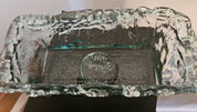 Vintage Authentic Recycled Ice Pattern Glass Bowl