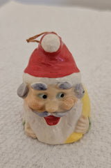 Vintage China Chuckling Santa Bell