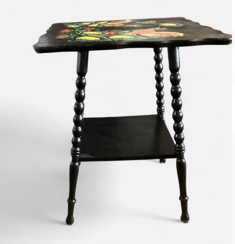 Hand-Painted Ukrainian Petrykivka Design Table by 312 - M.A.K.