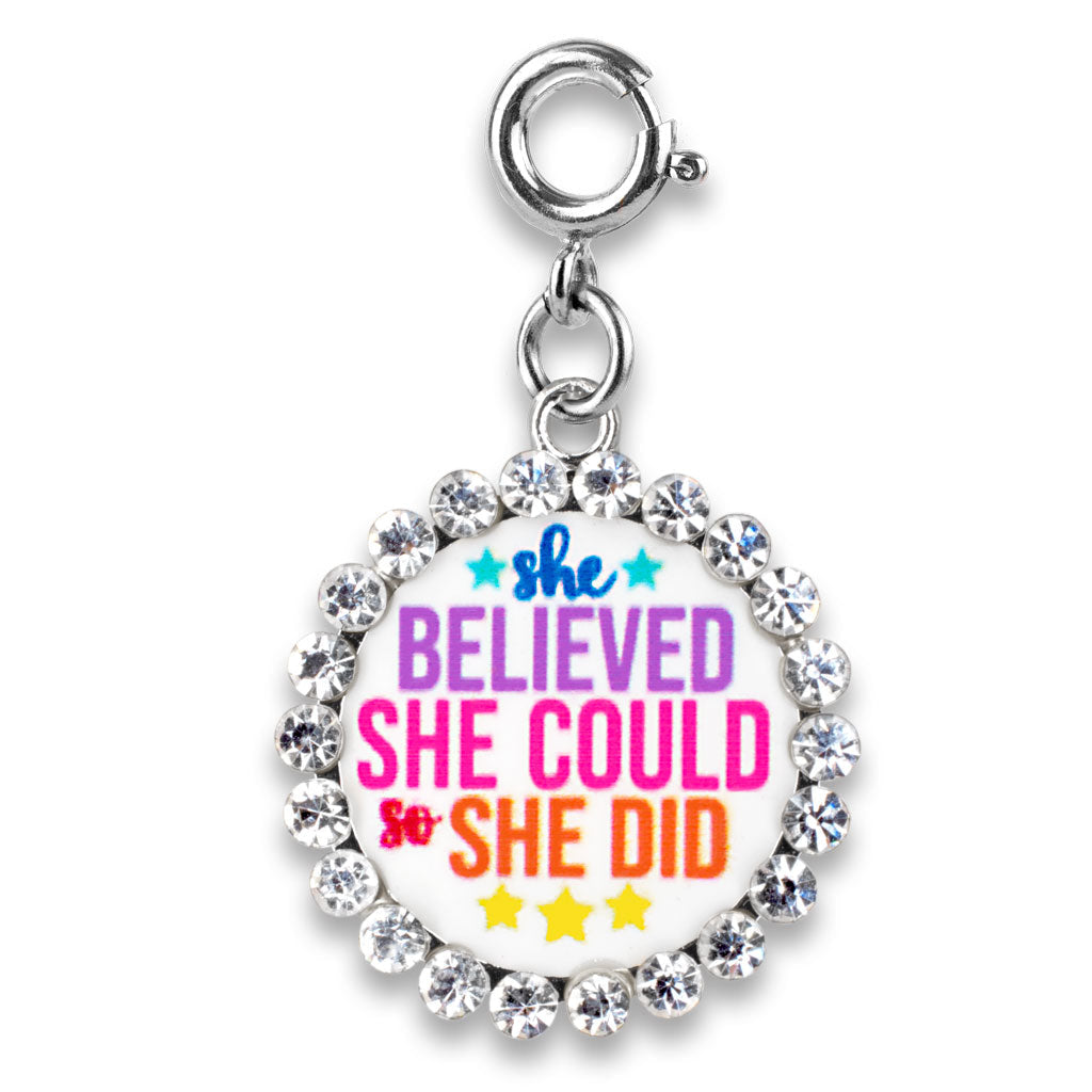 Silver She Believes Charm - Charm It