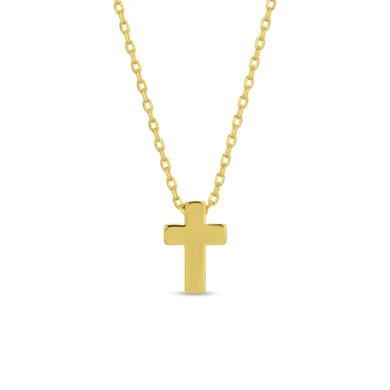 Small Simple Cross Necklace | Gold by 112 - Peony Lane Boutique