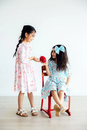 Smart as an Apple Smocked Ruffle Dress