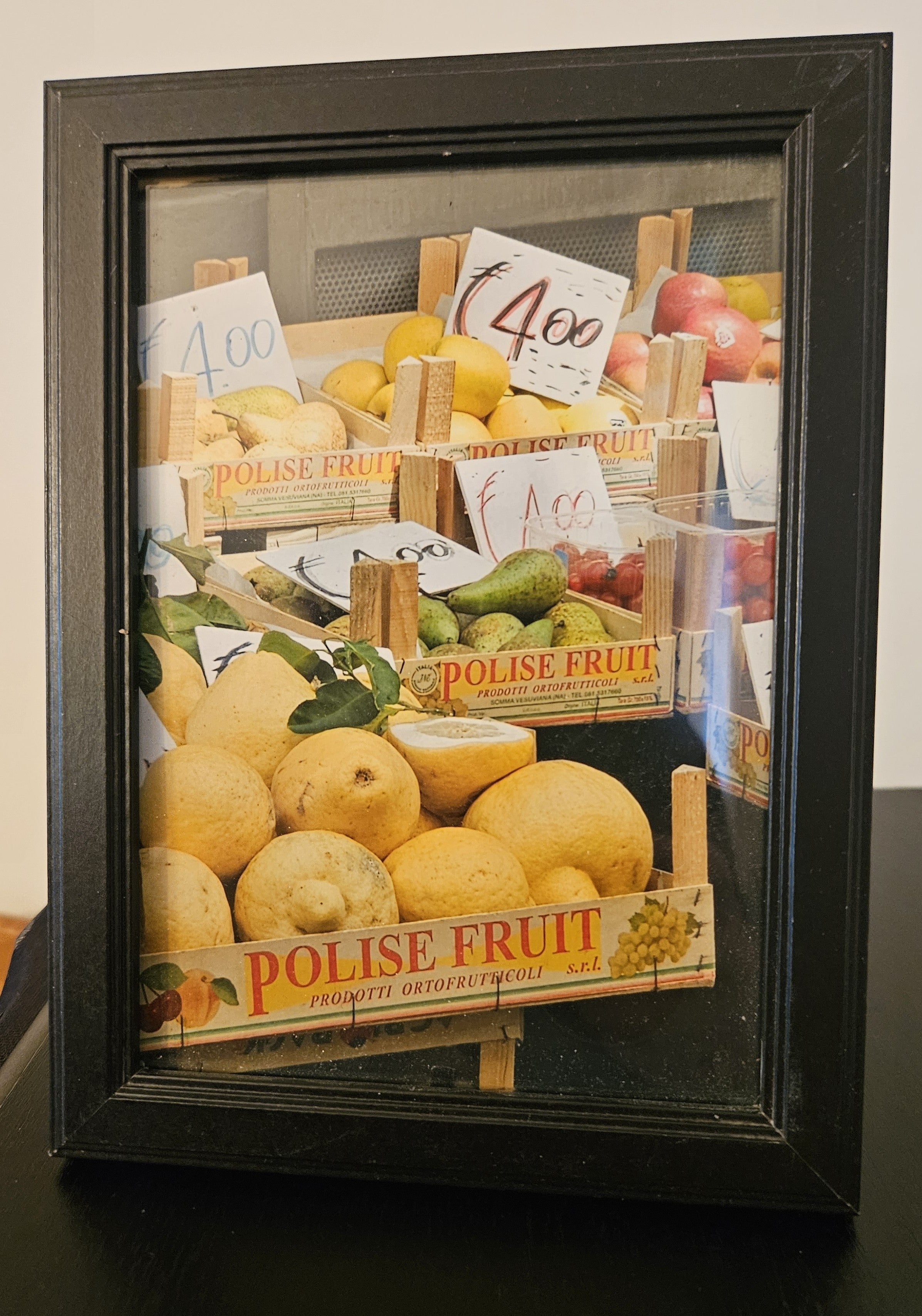 Framed Sorrento Fruit Stand Original Photo