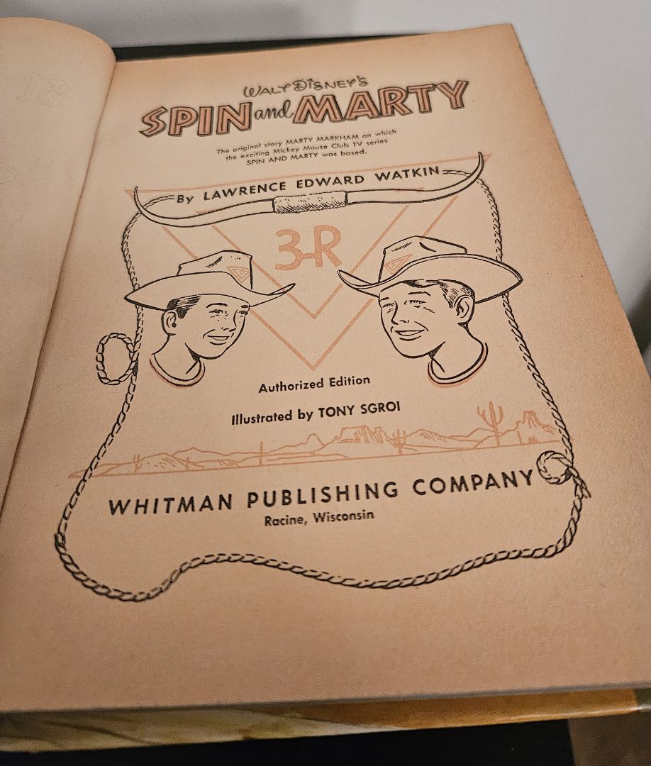 Vintage Walt DIsney's Spin and Marty Book