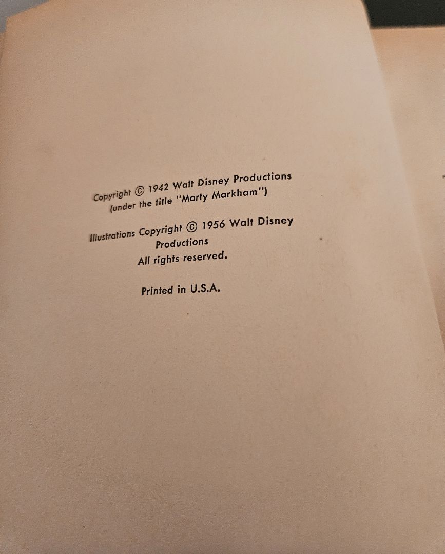Vintage Walt DIsney's Spin and Marty Book