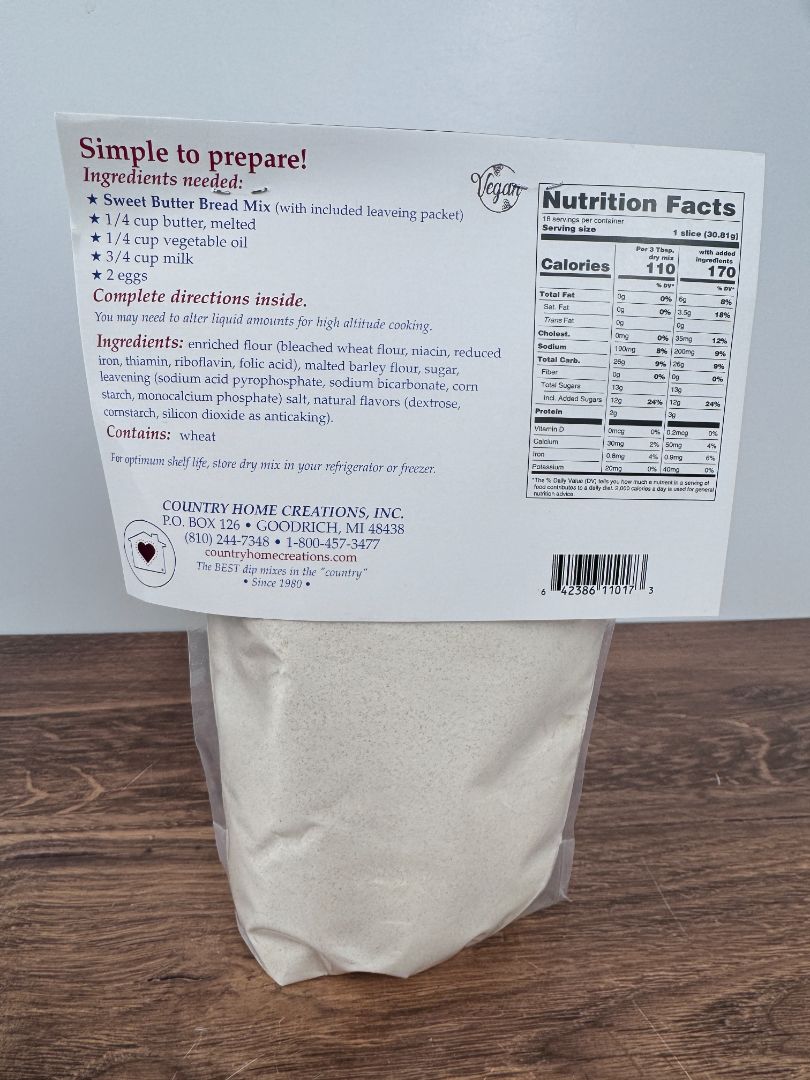 Sweet Butter Bread Mix