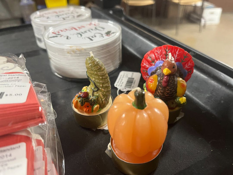 Mini Candle Set Thanksg. (3 Set) -New by The Merry Memory Company