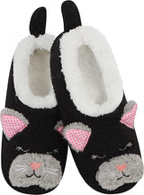 Toddler Barnyard Buddies Sherpa Snoozies - Black Cat - Small