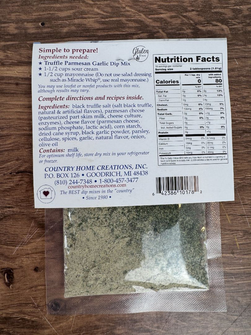 Truffle Parmesan Garlic Dip Mix — alternate view