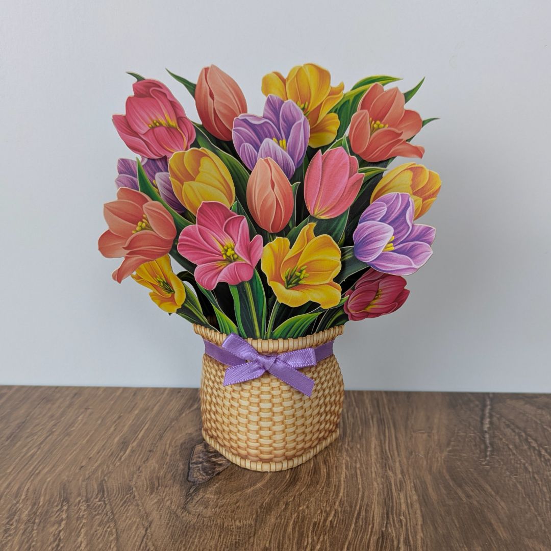 Mini Festive Tulips Greeting Cards