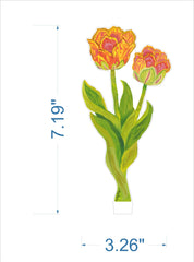 Pink Tulips | 0.25in. Acrylic Flower