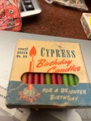 VTG Bday Candles - Boxed