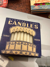VTG Bday Candles - Boxed