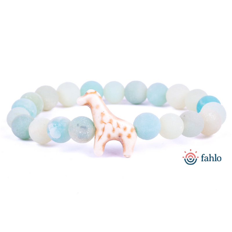 Fahlo Giraffe Tracking Bracelet - sky-stone — alternate view