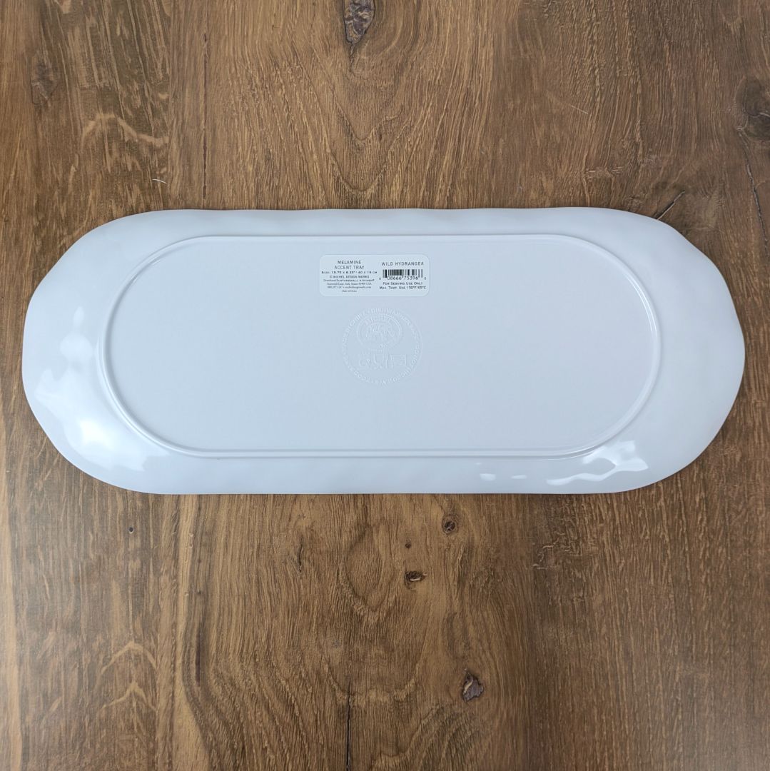 Wild Hydrangea Melamine Accent Tray | Michael Design Works