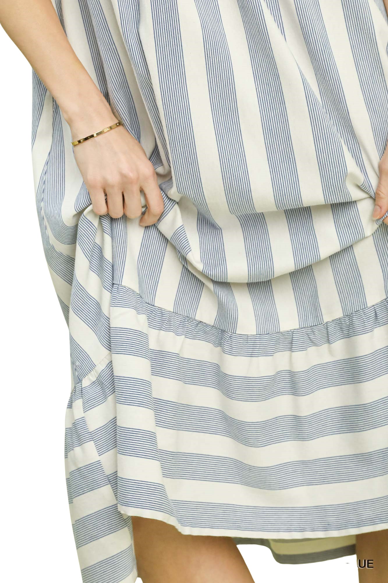 Willow Stripe Tiered Midi Dress