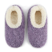 Purple Teddy Bear Faux Fur Snoozies with Memory Foam