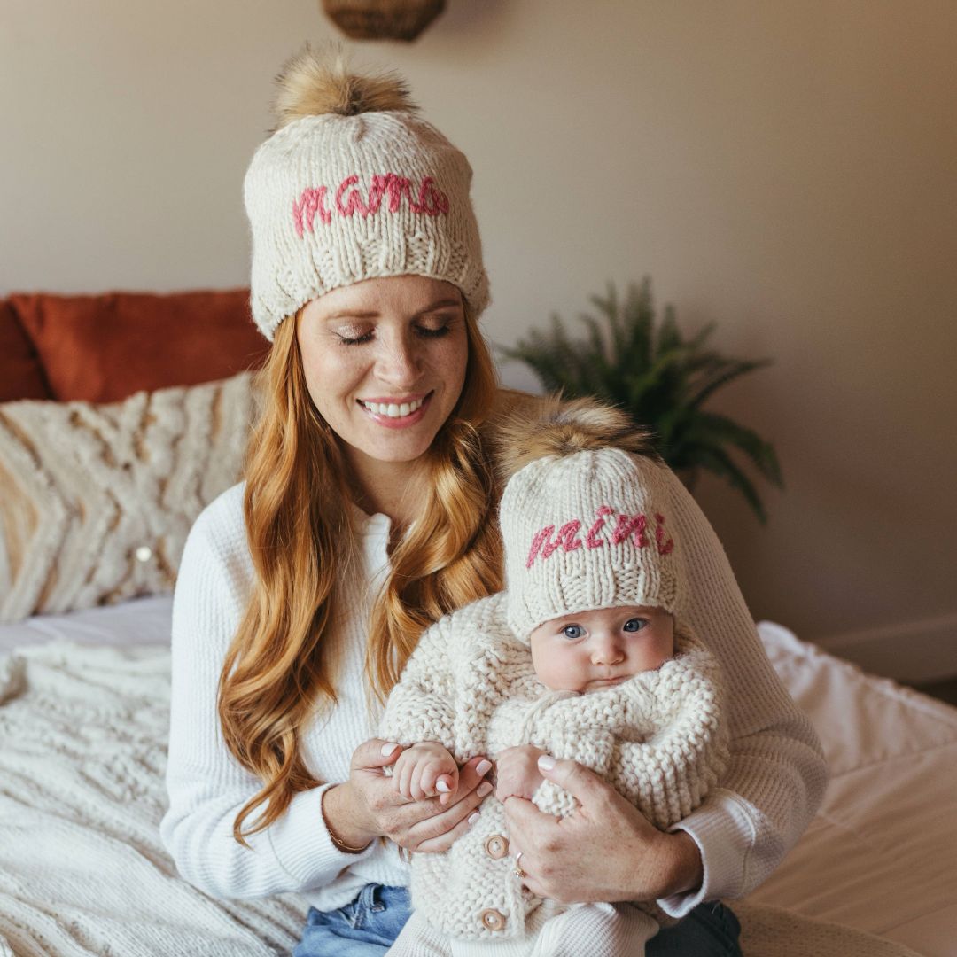 Mini Cerise Beanie Hat for Baby