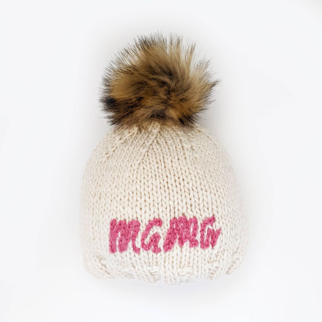 Mama Cerise Beanie Hat Adult - Matching Baby Hat Available