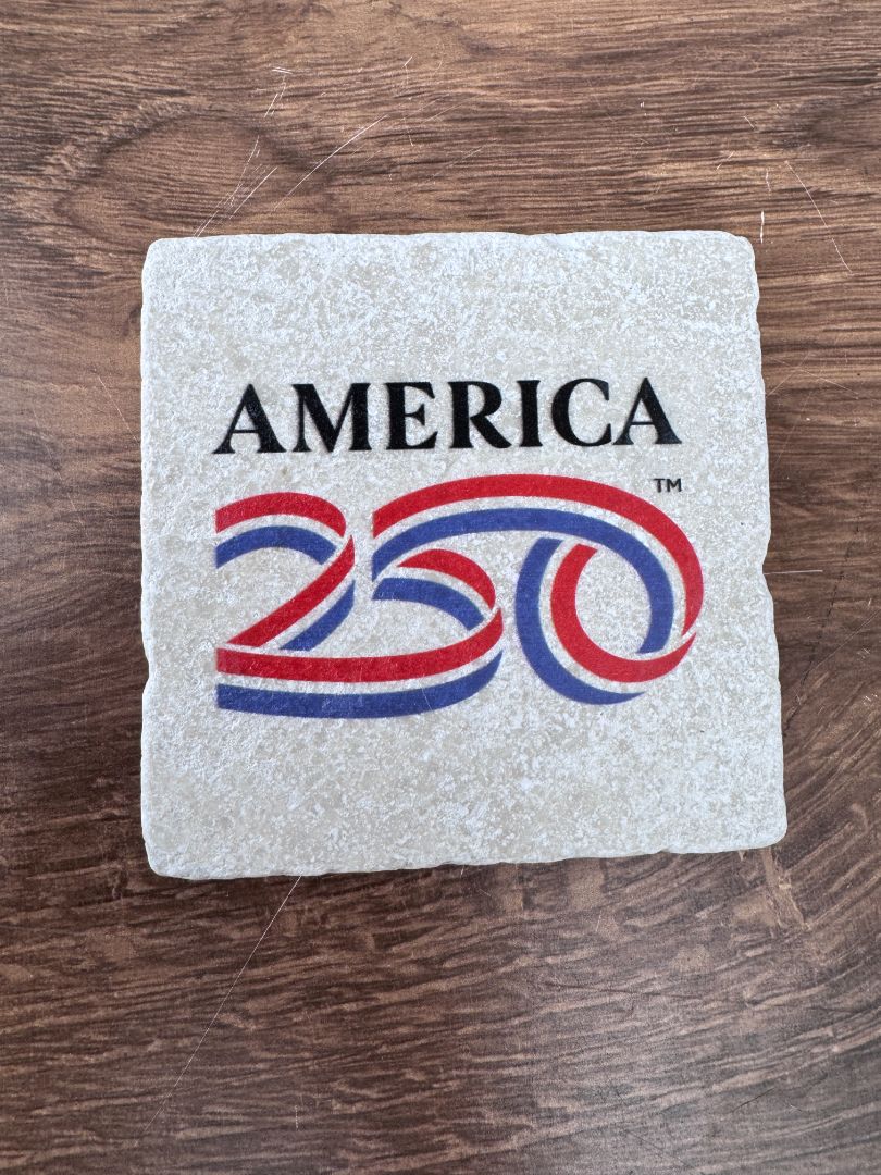 America 250 Stone Coaster