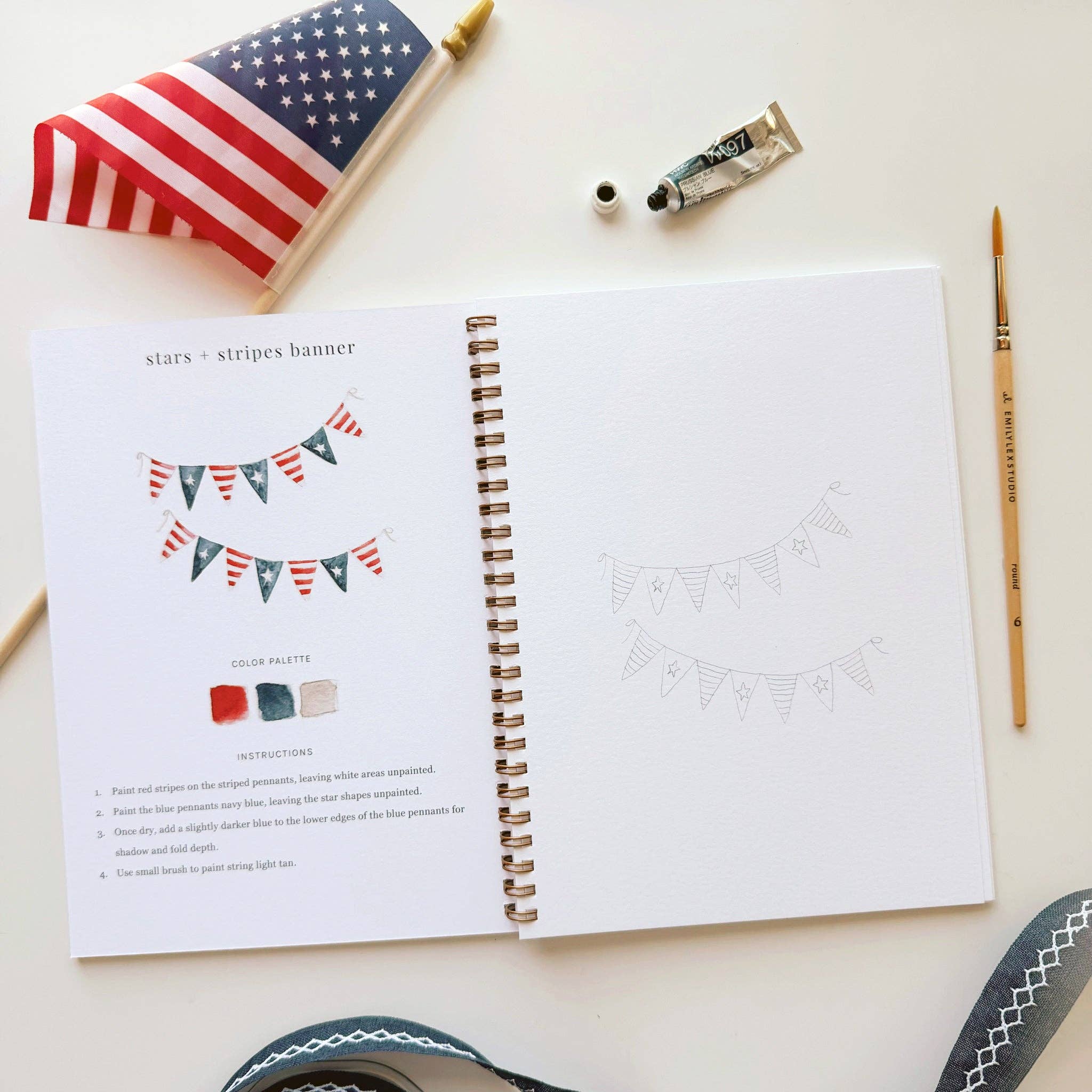 Americana Watercolor Workbook - Emily Lex