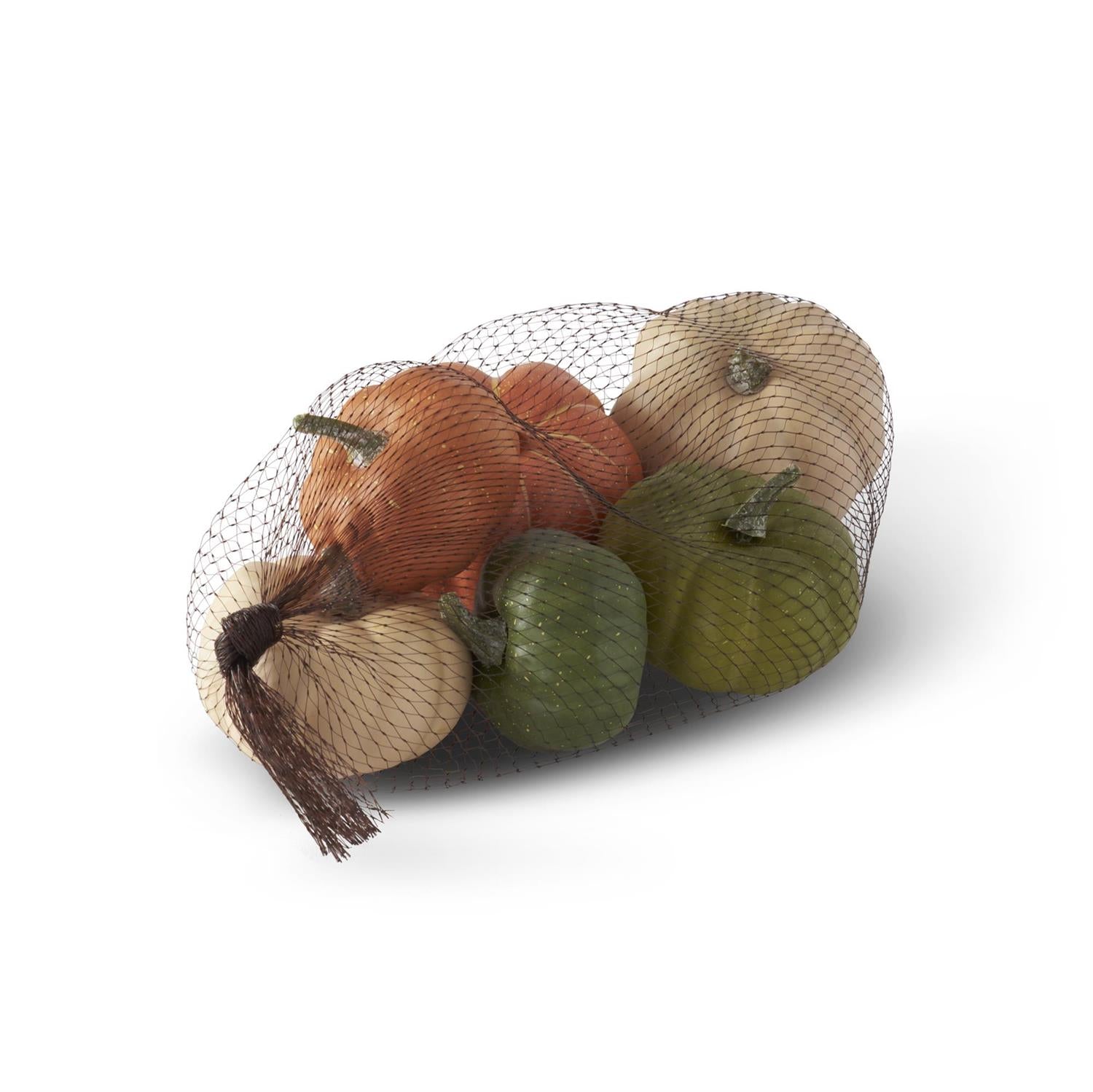 Bag of 6 Mini Orange, Green & Cream Filler Pumpkins – Fall Home Décor from JSQ Mercantile, La Grange IL Women’s Boutique & Gift Shop
