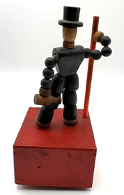 1940's Hangover Pete #124 Jointed collapsible push puppet.