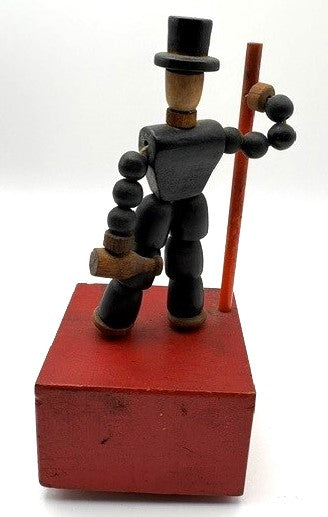 1940's Hangover Pete #124 Jointed collapsible push puppet.
