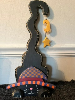 Black Cat Halloween Wall Decoration