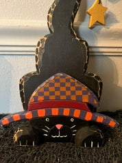 Black Cat Halloween Wall Decoration