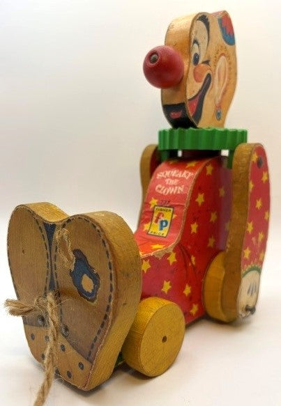 1958 Fisher Price Squeaky the Clown — alternate view