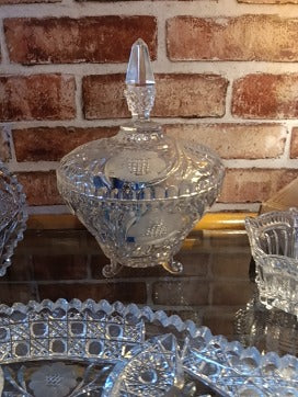 Vint. Cut Crystal Covered "Candy"